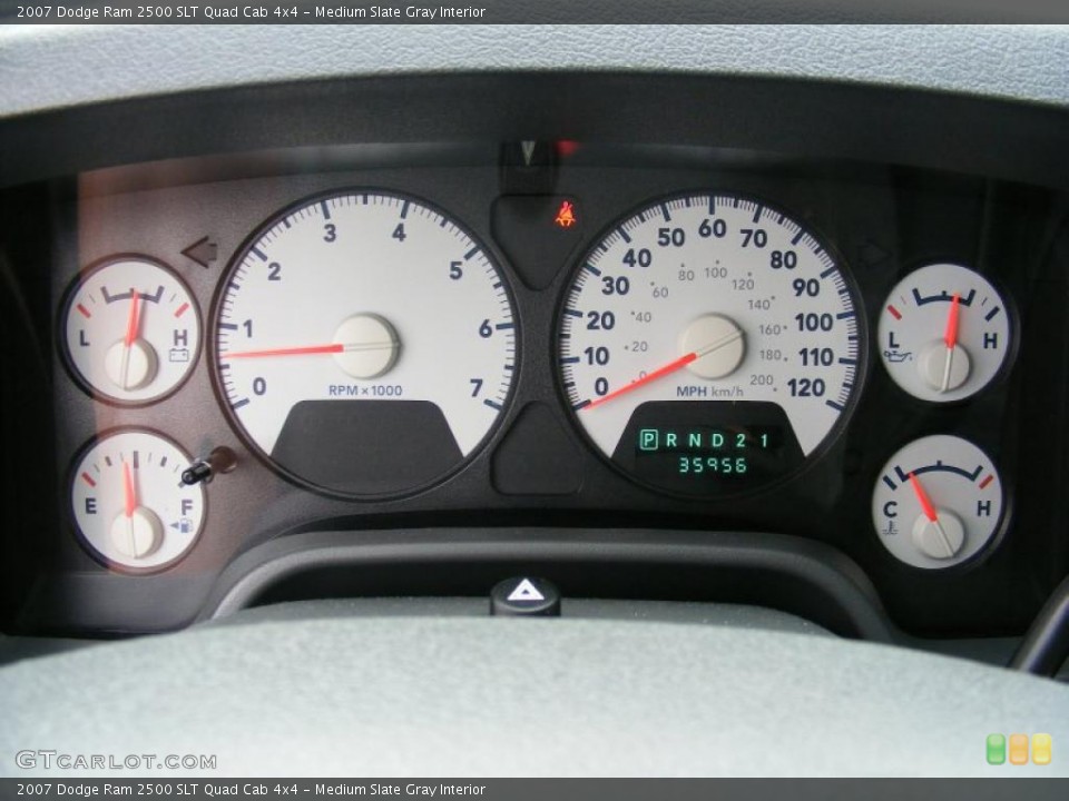 Medium Slate Gray Interior Gauges for the 2007 Dodge Ram 2500 SLT Quad Cab 4x4 #37918834