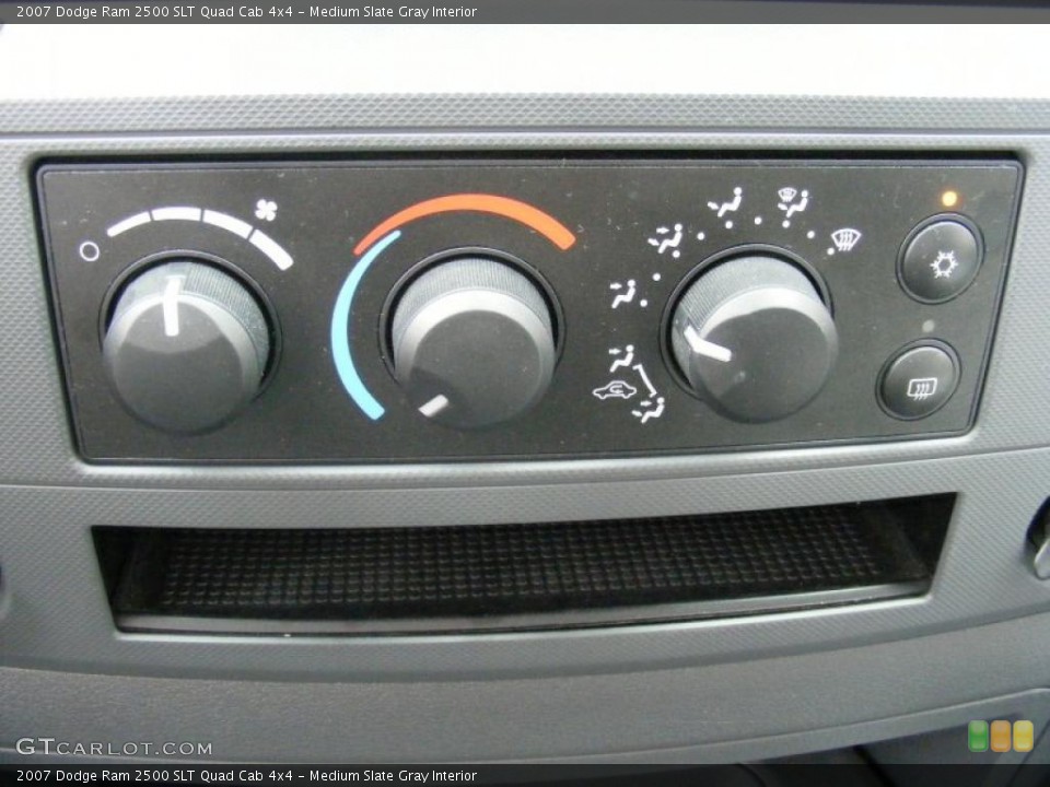 Medium Slate Gray Interior Controls for the 2007 Dodge Ram 2500 SLT Quad Cab 4x4 #37918910
