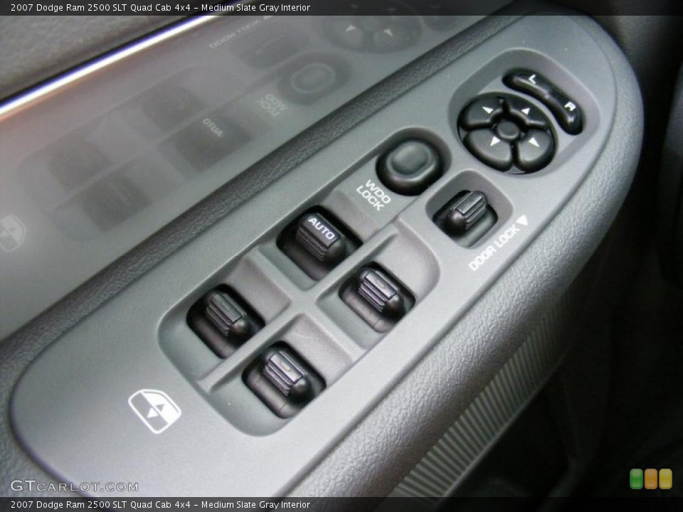 Medium Slate Gray Interior Controls for the 2007 Dodge Ram 2500 SLT Quad Cab 4x4 #37918974