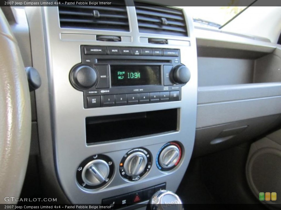 Pastel Pebble Beige Interior Controls for the 2007 Jeep Compass Limited 4x4 #37919086