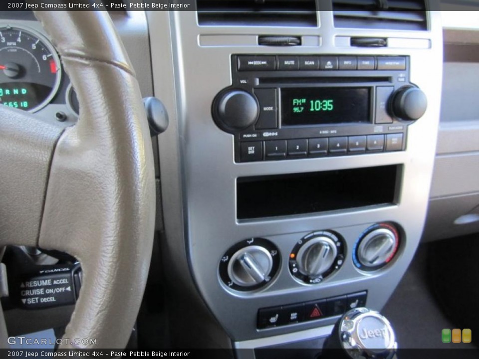 Pastel Pebble Beige Interior Controls for the 2007 Jeep Compass Limited 4x4 #37919150