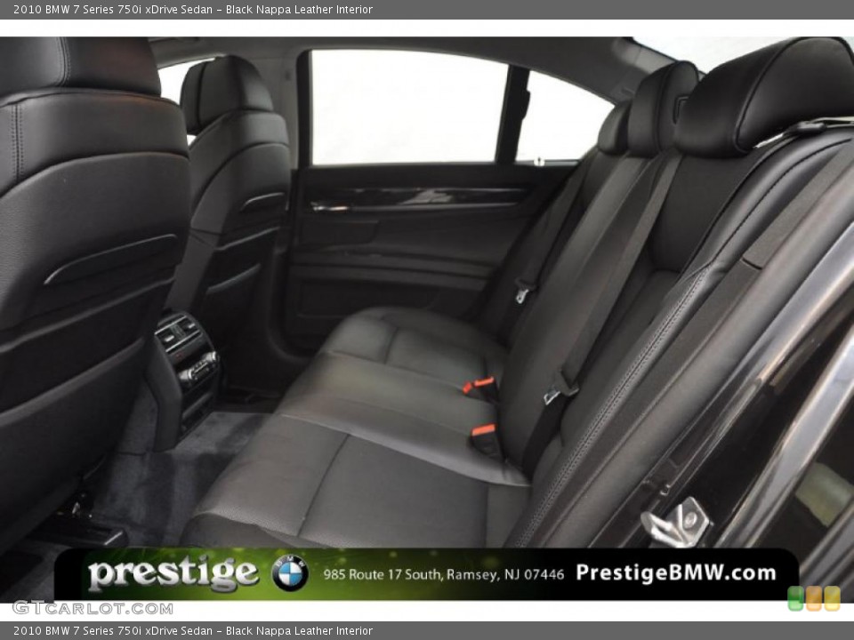 Black Nappa Leather Interior Photo for the 2010 BMW 7 Series 750i xDrive Sedan #37922390