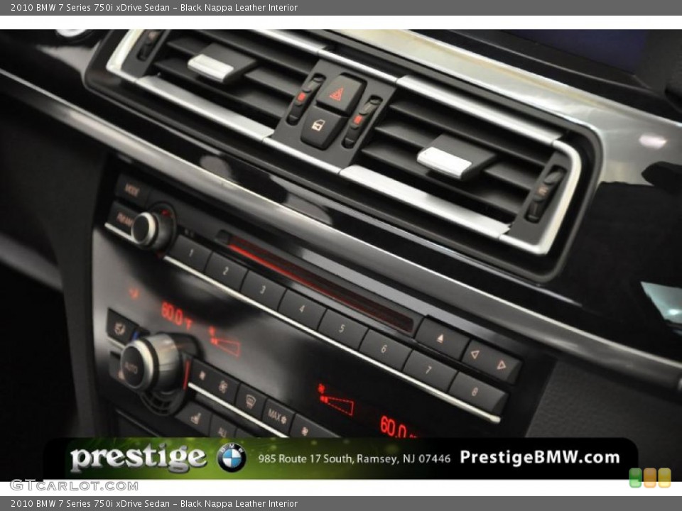 Black Nappa Leather Interior Controls for the 2010 BMW 7 Series 750i xDrive Sedan #37922494