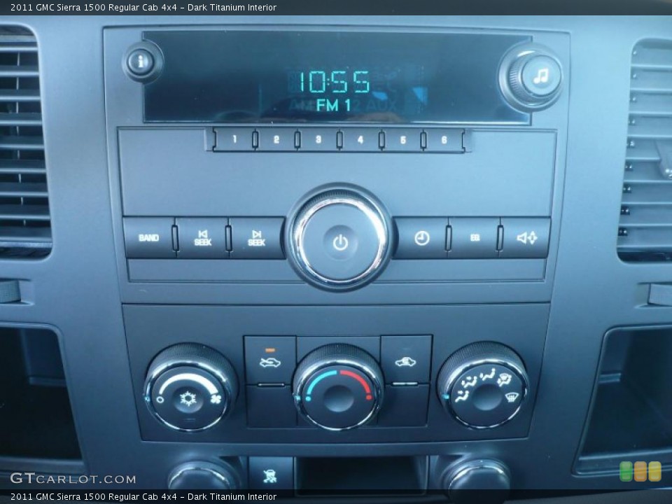 Dark Titanium Interior Controls for the 2011 GMC Sierra 1500 Regular Cab 4x4 #37924026