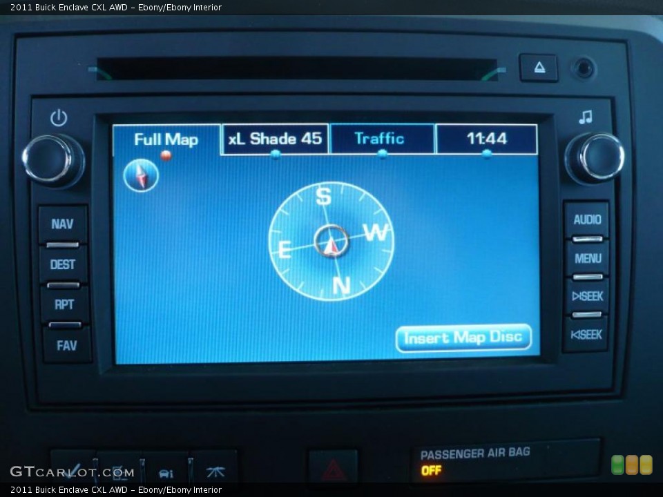Ebony/Ebony Interior Navigation for the 2011 Buick Enclave CXL AWD #37924510