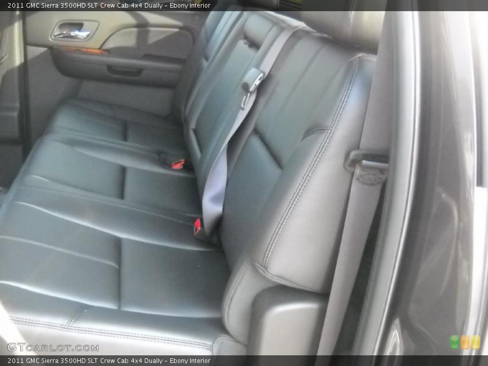 Ebony Interior Photo for the 2011 GMC Sierra 3500HD SLT Crew Cab 4x4 Dually #37927470