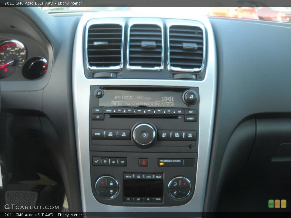 Ebony Interior Controls for the 2011 GMC Acadia SLT AWD #37929206