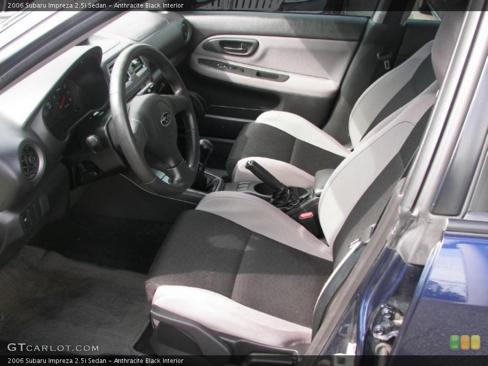 Anthracite Black Interior Photo for the 2006 Subaru Impreza 2.5i Sedan #37931158