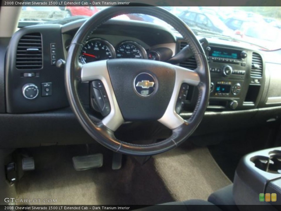 Dark Titanium Interior Steering Wheel for the 2008 Chevrolet Silverado 1500 LT Extended Cab #37931594
