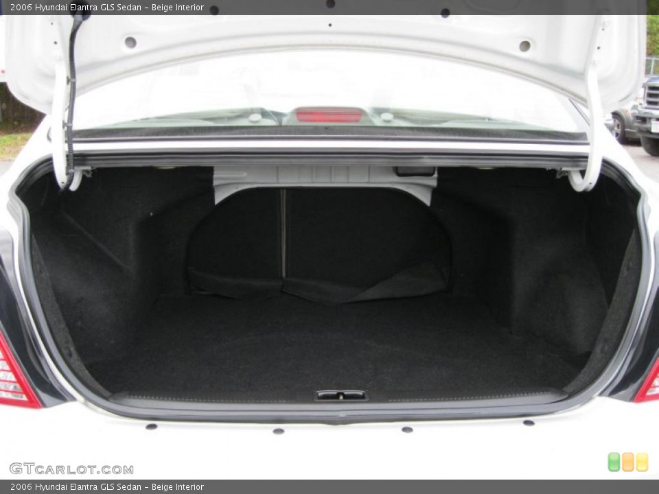 Beige Interior Trunk for the 2006 Hyundai Elantra GLS Sedan #37931918