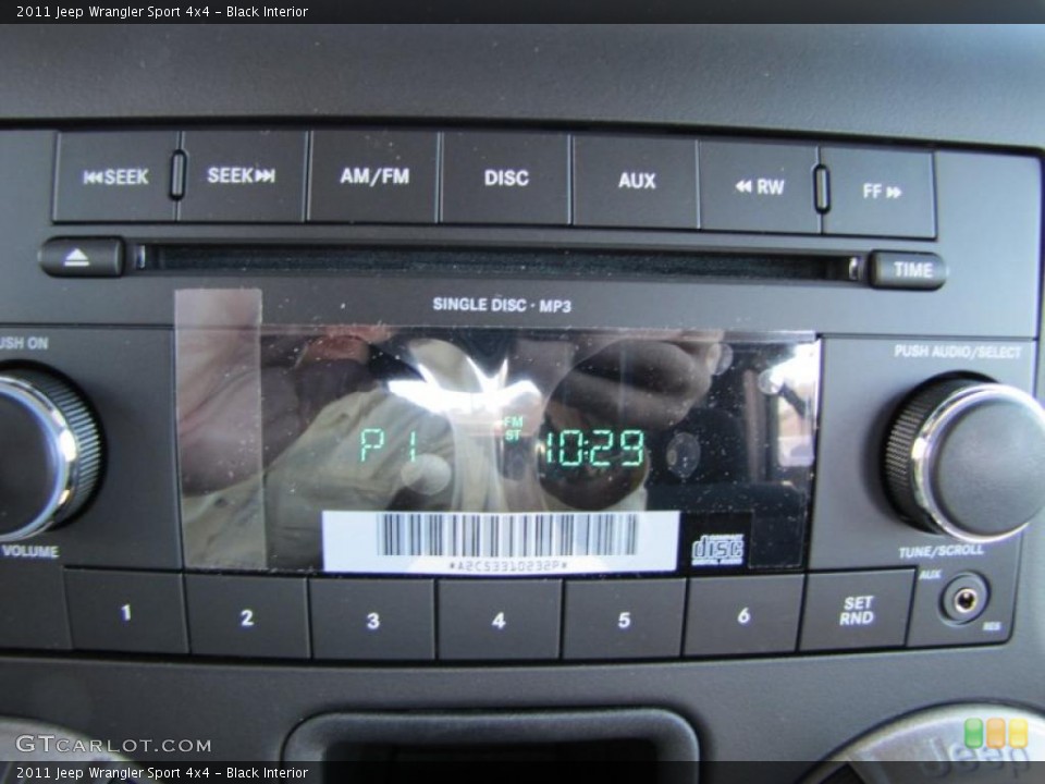 Black Interior Controls for the 2011 Jeep Wrangler Sport 4x4 #37933510