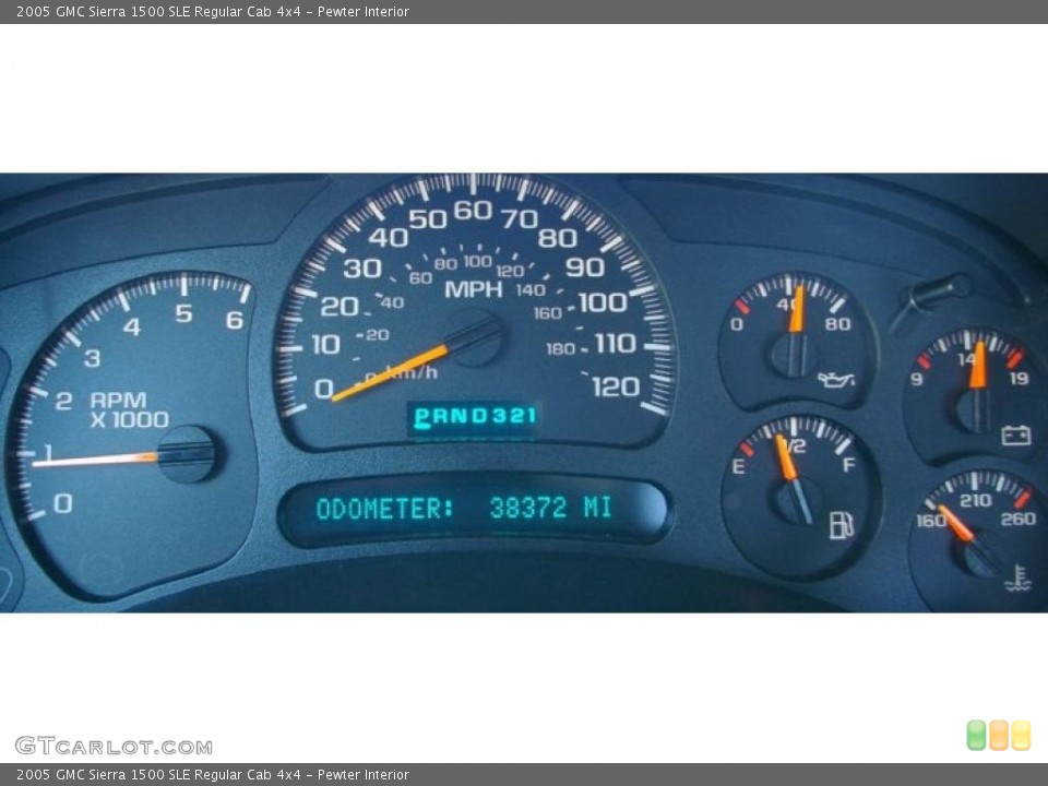 Pewter Interior Gauges for the 2005 GMC Sierra 1500 SLE Regular Cab 4x4 #37934990