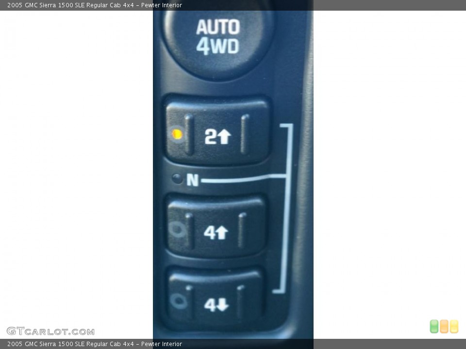 Pewter Interior Controls for the 2005 GMC Sierra 1500 SLE Regular Cab 4x4 #37935018