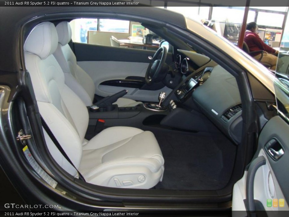 Titanium Grey Nappa Leather Interior Photo for the 2011 Audi R8 Spyder 5.2 FSI quattro #37936598