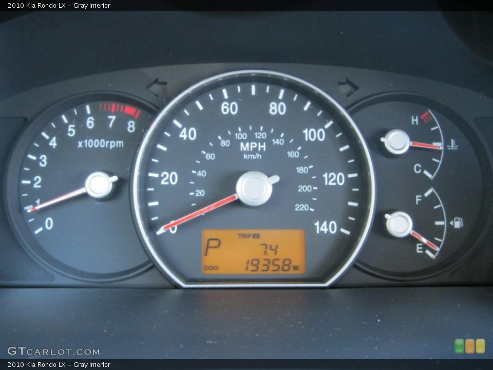 Gray Interior Gauges for the 2010 Kia Rondo LX #37938442