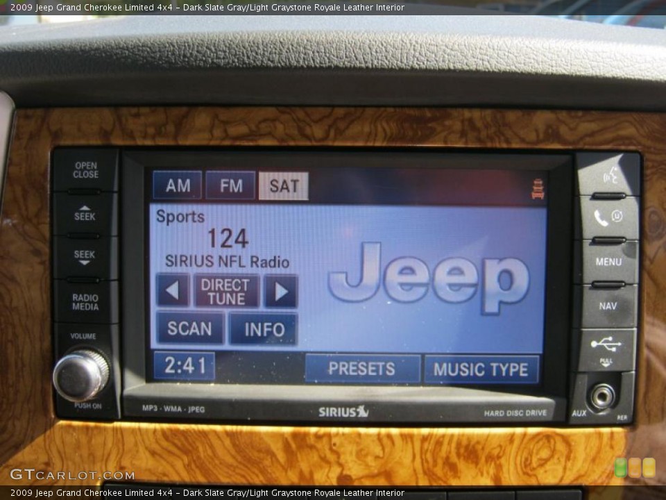 Dark Slate Gray/Light Graystone Royale Leather Interior Navigation for the 2009 Jeep Grand Cherokee Limited 4x4 #37939310