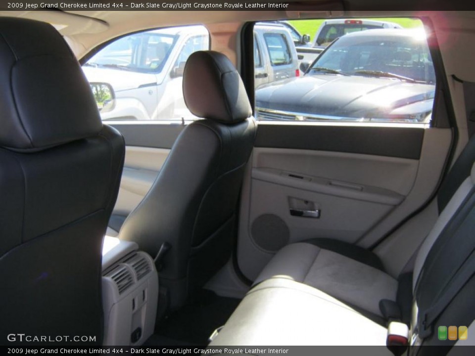 Dark Slate Gray/Light Graystone Royale Leather Interior Photo for the 2009 Jeep Grand Cherokee Limited 4x4 #37939510