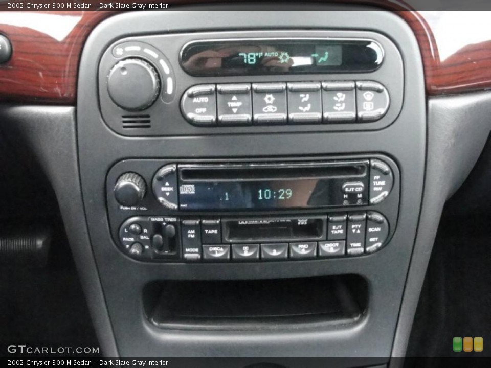 Dark Slate Gray Interior Controls for the 2002 Chrysler 300 M Sedan #37940754