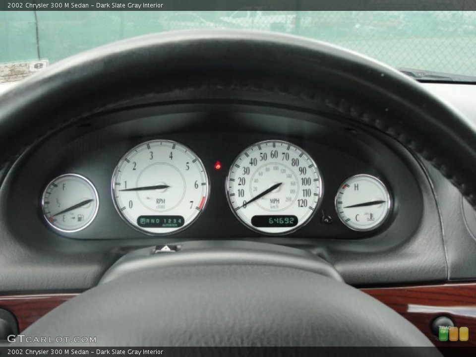 Dark Slate Gray Interior Gauges for the 2002 Chrysler 300 M Sedan #37940842