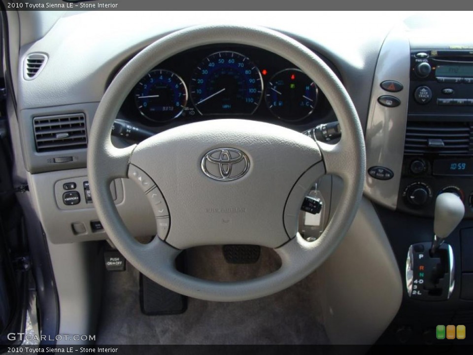 Stone Interior Steering Wheel for the 2010 Toyota Sienna LE #37944311