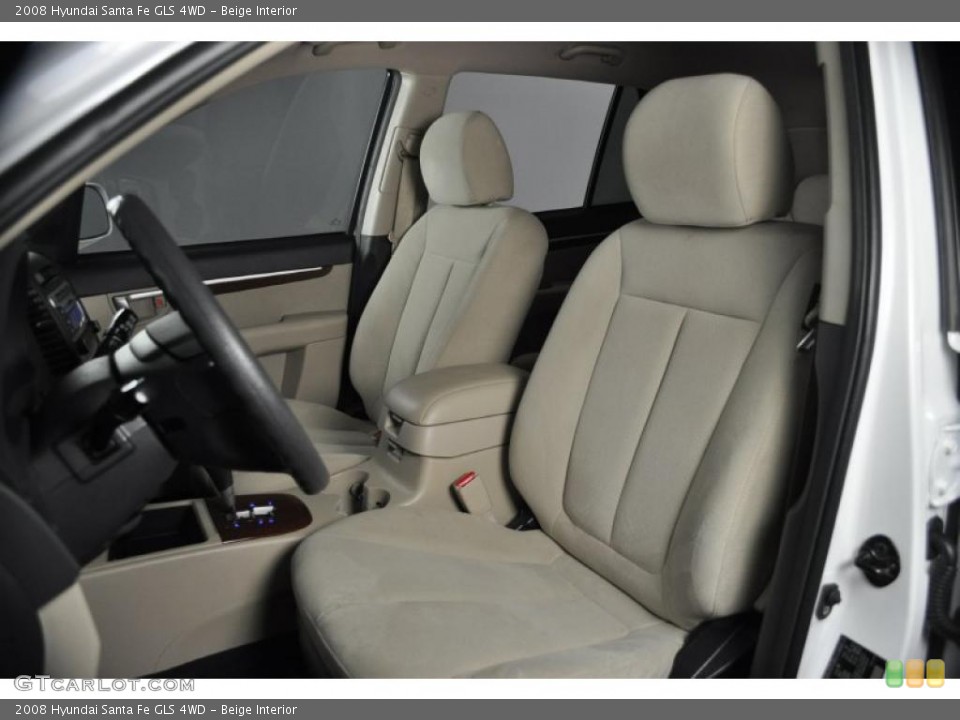 Beige Interior Photo for the 2008 Hyundai Santa Fe GLS 4WD #37944811