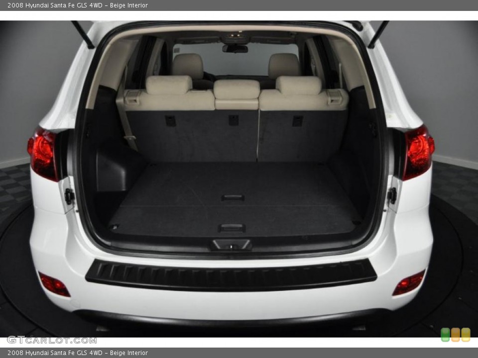 Beige Interior Trunk for the 2008 Hyundai Santa Fe GLS 4WD #37944843
