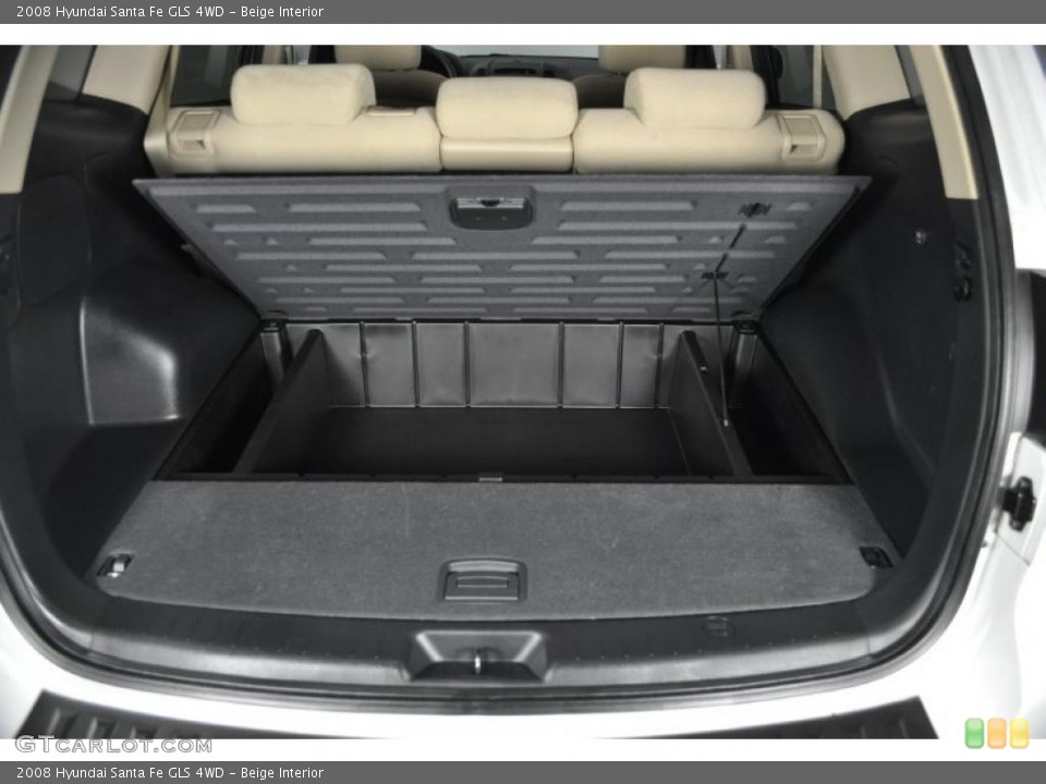 Beige Interior Trunk for the 2008 Hyundai Santa Fe GLS 4WD #37944851