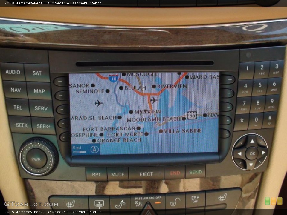 Cashmere Interior Navigation for the 2008 Mercedes-Benz E 350 Sedan #37945271