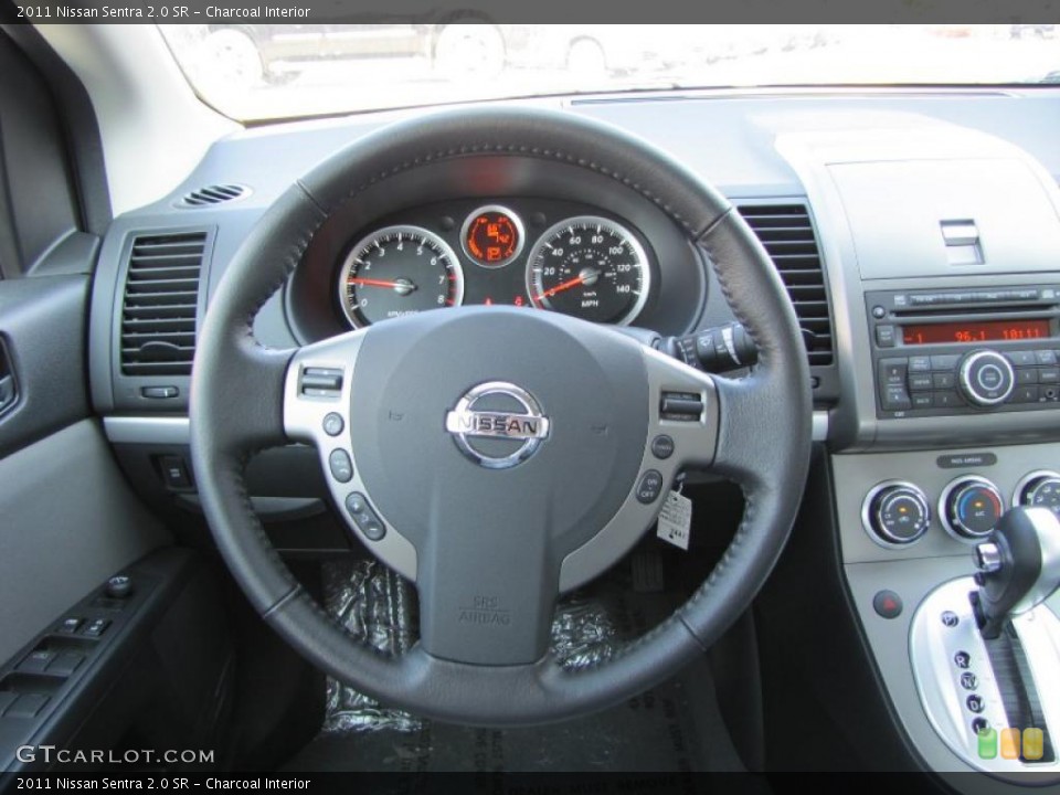 Charcoal Interior Steering Wheel for the 2011 Nissan Sentra 2.0 SR #37946700