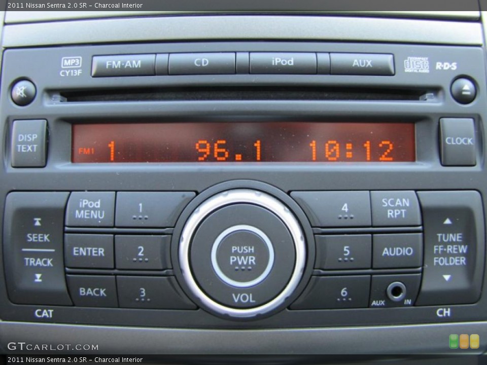 Charcoal Interior Controls for the 2011 Nissan Sentra 2.0 SR #37946732