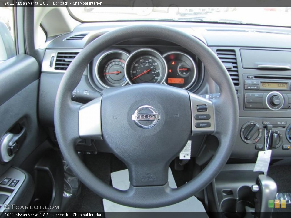 Charcoal Interior Steering Wheel for the 2011 Nissan Versa 1.8 S Hatchback #37946944