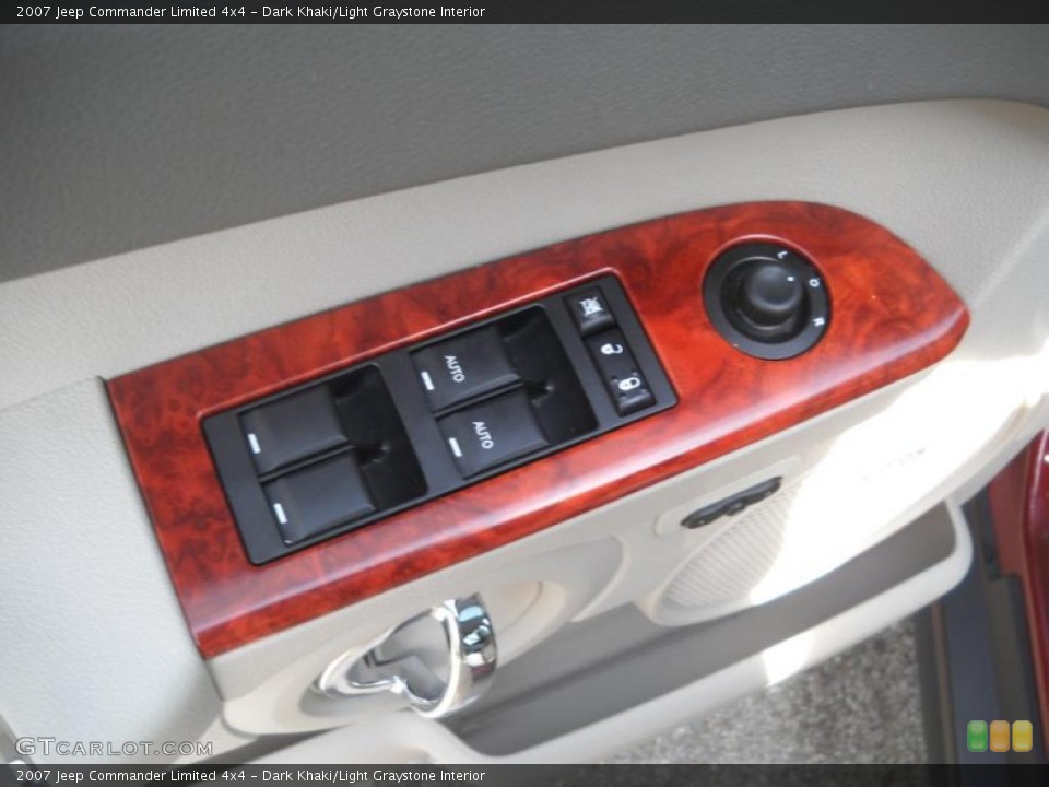 Dark Khaki/Light Graystone Interior Controls for the 2007 Jeep Commander Limited 4x4 #37947964