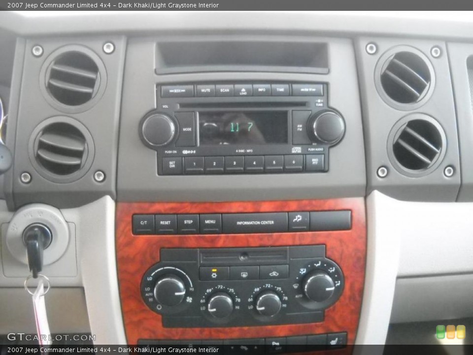 Dark Khaki/Light Graystone Interior Controls for the 2007 Jeep Commander Limited 4x4 #37947980