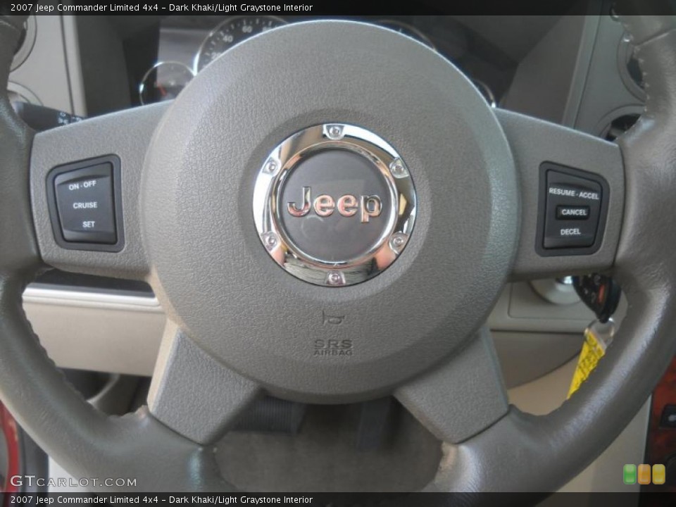 Dark Khaki/Light Graystone Interior Controls for the 2007 Jeep Commander Limited 4x4 #37948012