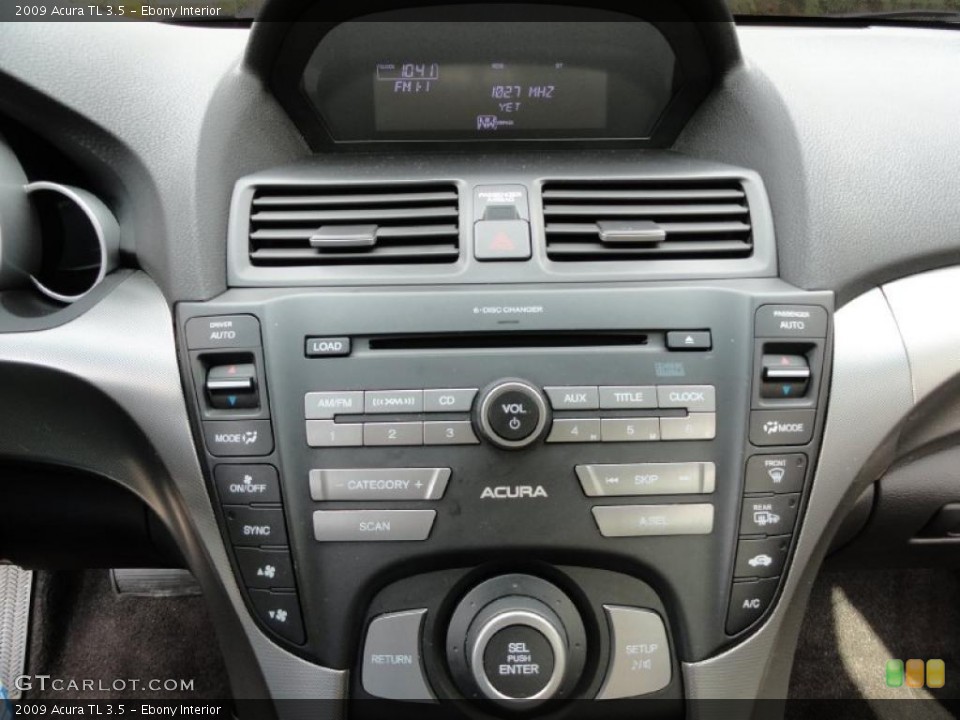 Ebony Interior Controls for the 2009 Acura TL 3.5 #37948712