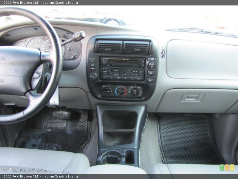 Medium Graphite Interior Dashboard for the 2000 Ford Explorer XLT #37948734