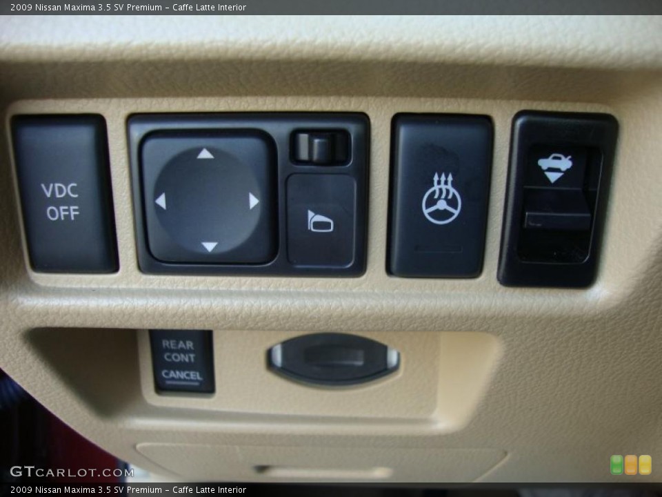 Caffe Latte Interior Controls for the 2009 Nissan Maxima 3.5 SV Premium #37954384