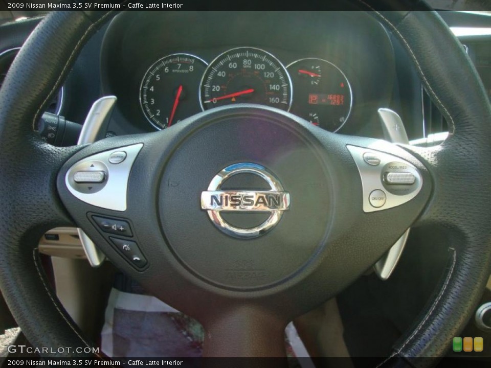 Caffe Latte Interior Steering Wheel for the 2009 Nissan Maxima 3.5 SV Premium #37954420