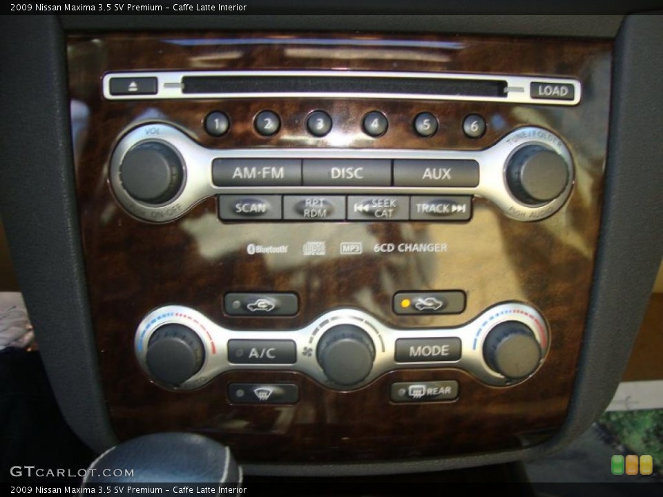 Caffe Latte Interior Controls for the 2009 Nissan Maxima 3.5 SV Premium #37954616