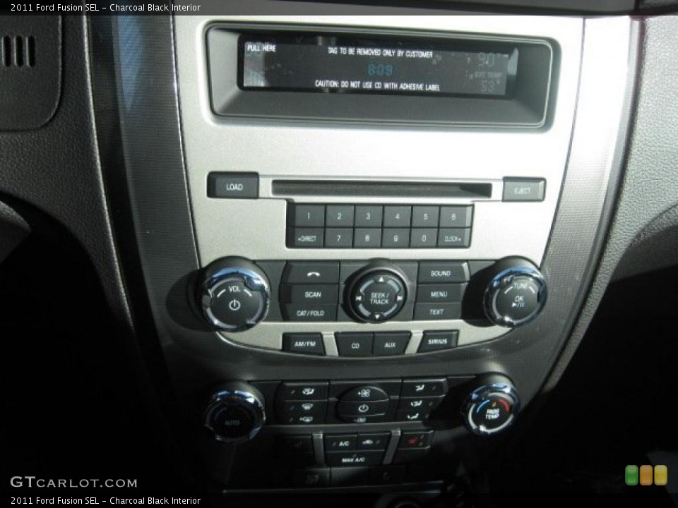 Charcoal Black Interior Controls for the 2011 Ford Fusion SEL #37955760
