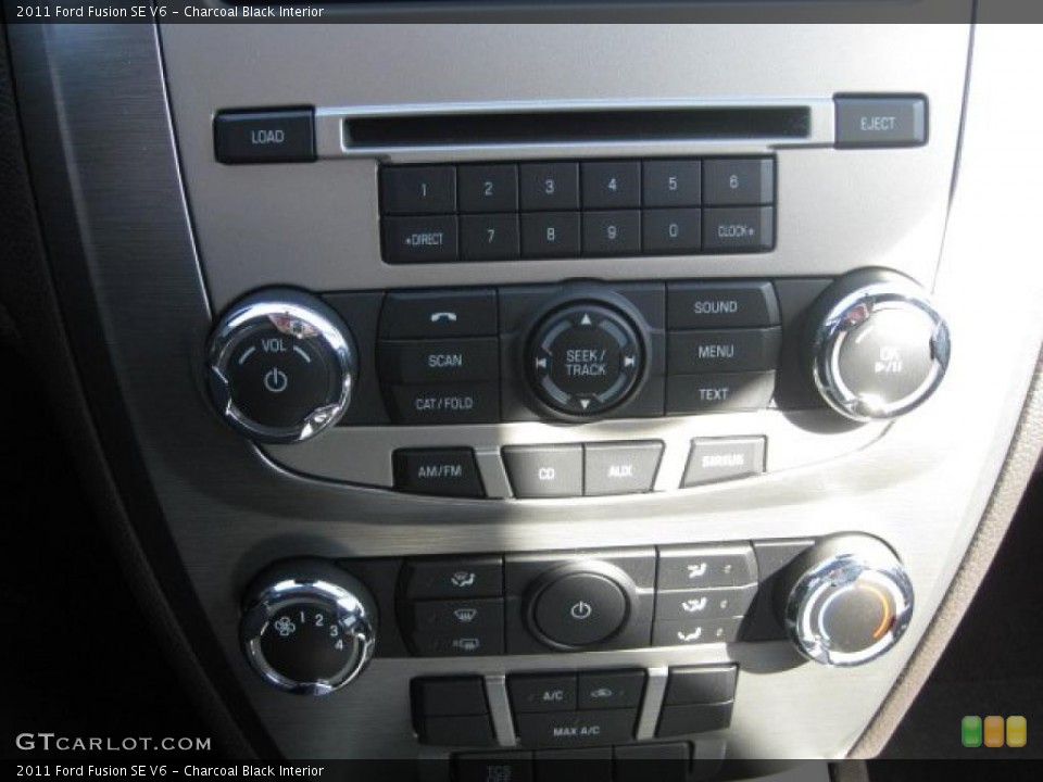 Charcoal Black Interior Controls for the 2011 Ford Fusion SE V6 #37956200