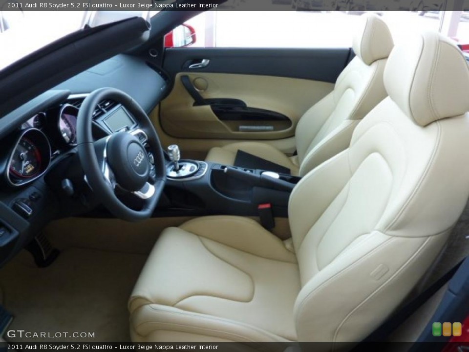 Luxor Beige Nappa Leather Interior Photo for the 2011 Audi R8 Spyder 5.2 FSI quattro #37956752