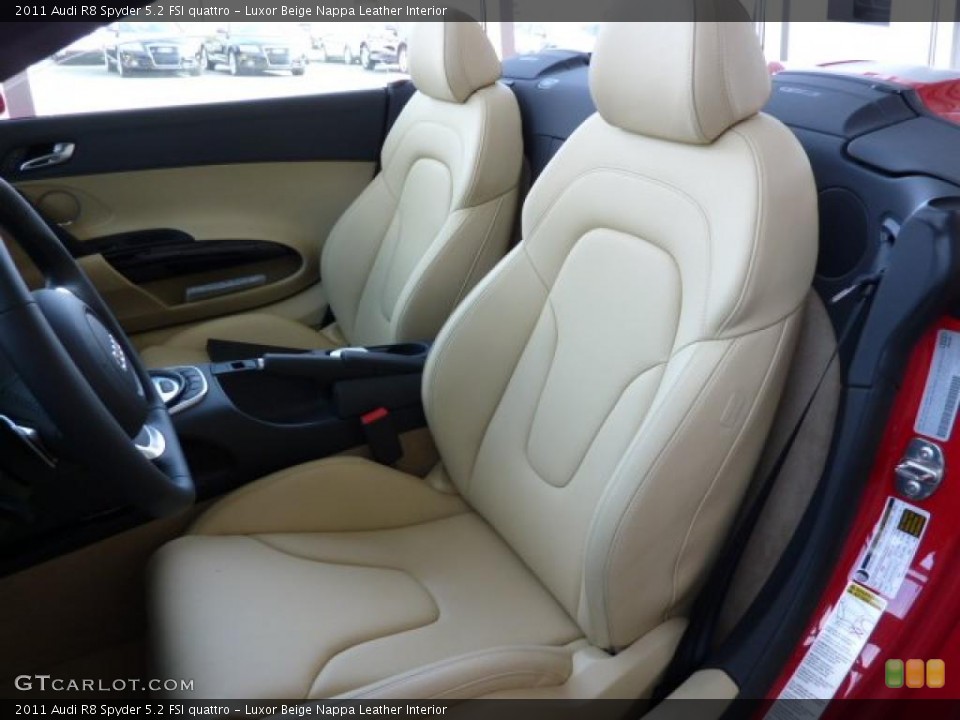 Luxor Beige Nappa Leather Interior Photo for the 2011 Audi R8 Spyder 5.2 FSI quattro #37956796