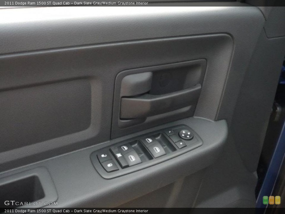 Dark Slate Gray/Medium Graystone Interior Controls for the 2011 Dodge Ram 1500 ST Quad Cab #37957444