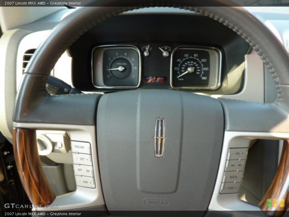 Greystone Interior Steering Wheel for the 2007 Lincoln MKX AWD #37957680