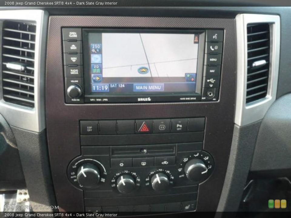 Dark Slate Gray Interior Navigation for the 2008 Jeep Grand Cherokee SRT8 4x4 #37958152
