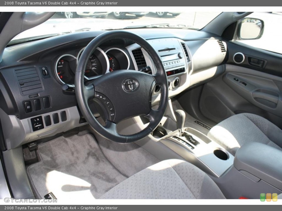 Graphite Gray Interior Photo for the 2008 Toyota Tacoma V6 Double Cab 4x4 #37959000