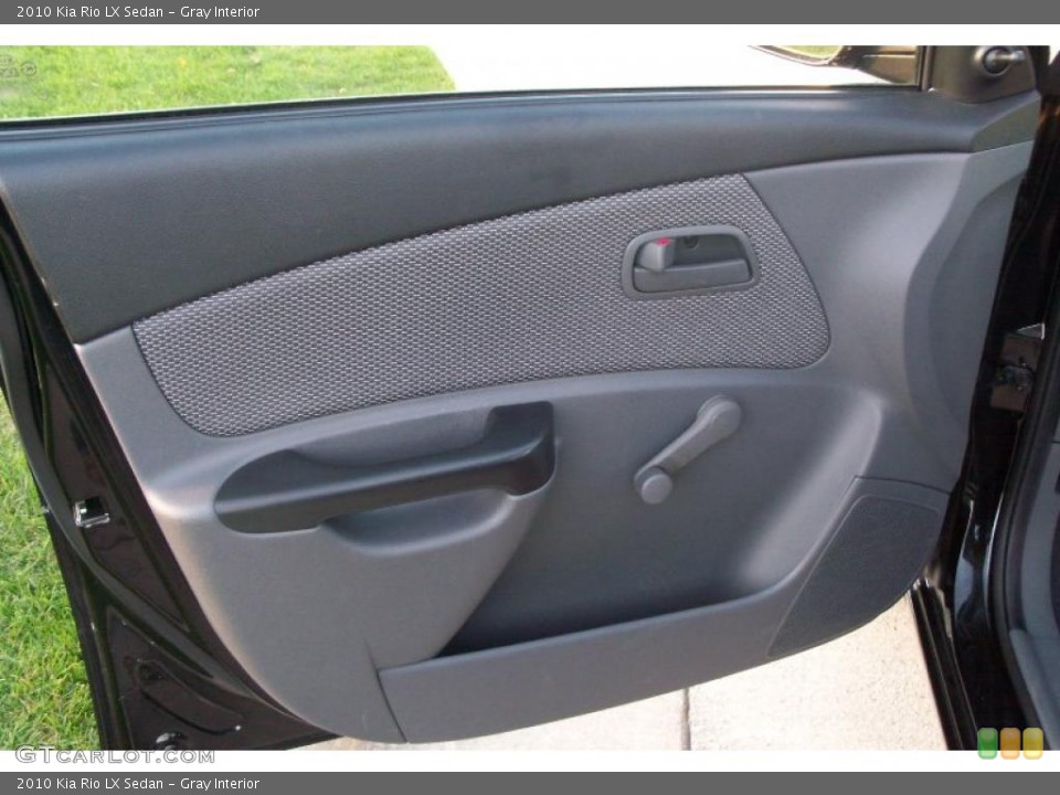 Gray Interior Photo for the 2010 Kia Rio LX Sedan #37959644
