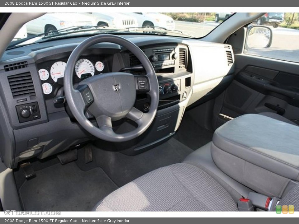 Medium Slate Gray Interior Photo for the 2008 Dodge Ram 1500 ST Regular Cab #37960465