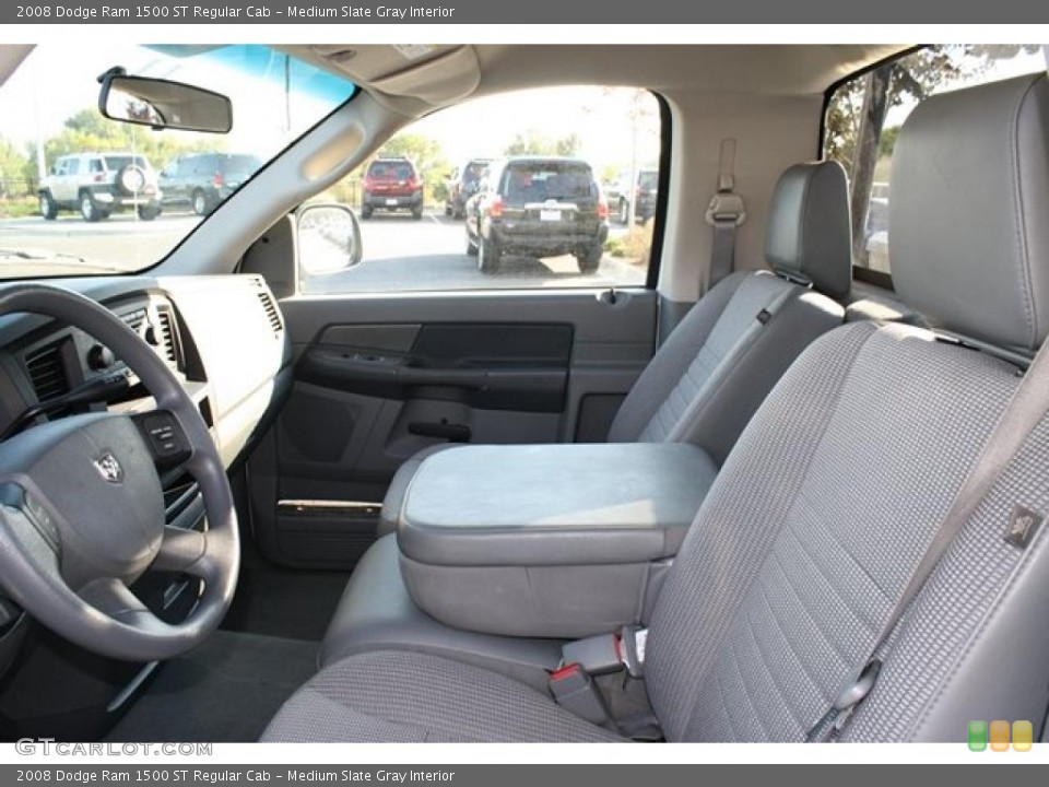 Medium Slate Gray Interior Photo for the 2008 Dodge Ram 1500 ST Regular Cab #37960480